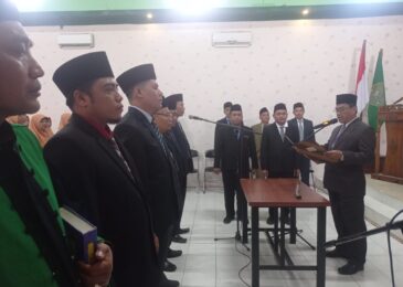 KaKan Kemenag Sampang Lantik 5 Pejabat Struktural dan Fungsional