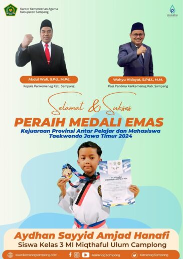 Membanggakan!Siswa 3 MI Miqthaful Ulum Sampang Raih Medali Emas di Ajang Taekwondo Tingkat Provinsi Jawa Timur